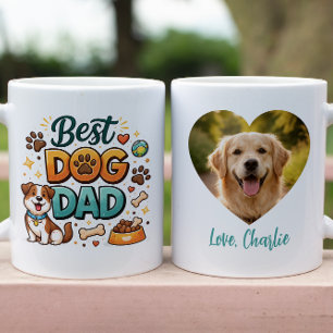 Mug Meilleur Papa Chien du Monde Fête des Pères Pers