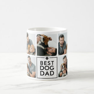 Mug Meilleur Papa Chien Moderne Collage de 7 Photos