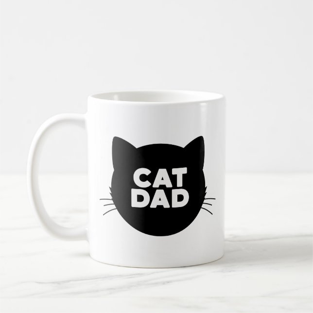 Mug Meilleur papa de chat au monde (Gauche)