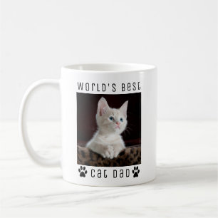 Mug Meilleur Papa de Chat au Monde Photo Personnalisée