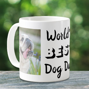 Mug Meilleur papa de chien du monde Photos personnalis