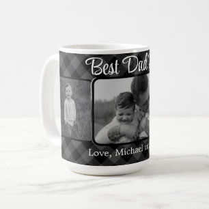 Mug Meilleur papa de Noël classique gris motif