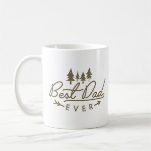 Mug Meilleur Papa De Tous Les Temps Typographie Marron