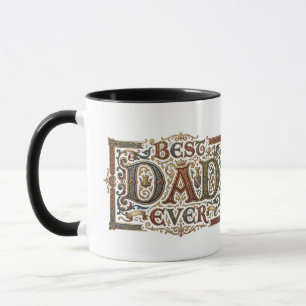 Mug Meilleur Papa de Tous les Temps Vintage Médiéval F
