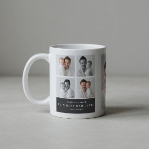 Mug Meilleur Papa du Monde Collage de Photos Personnal