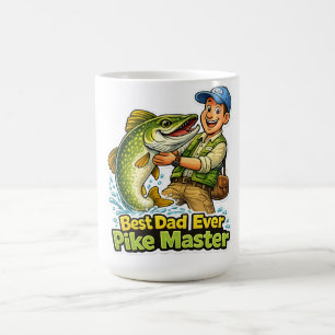 Mug Meilleur Papa du Monde Maître de la Pike dessin an