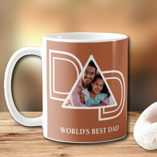 Mug Meilleur Papa du Monde Photo Rust Fête des Pères