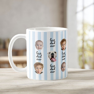 Mug Meilleur Papa Ever Bandes Mignon Bébé 3 Visage Pho