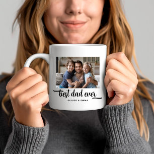 Mug Meilleur Papa Ever Script Photo