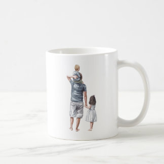 Mug Meilleur papa, Fils et Fille du monde Doux mignonn
