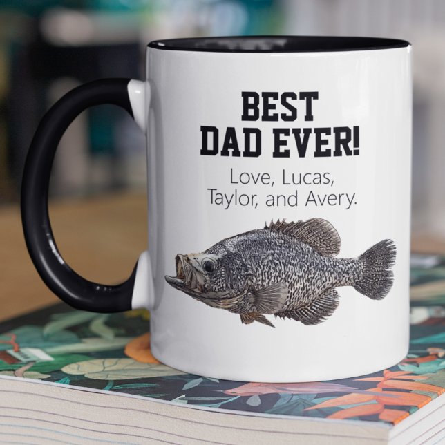 Mug Meilleur papa Jamais Cool Pêche Fête des pères Cra (Créateur téléchargé)