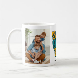 Mug Meilleur papa jamais Fête des pères Deux photos Co