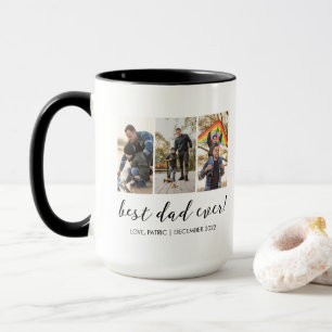Mug Meilleur papa jamais garder Multi Photo