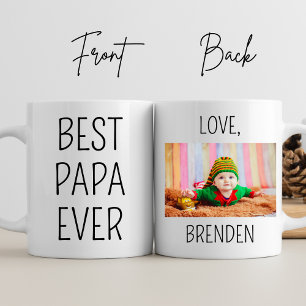 Mug Meilleur Papa Jamais Grand-Père Anniversaire Photo