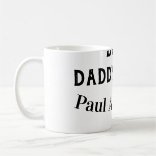 Mug Meilleur papa jamais nom lettre gras texte fête de
