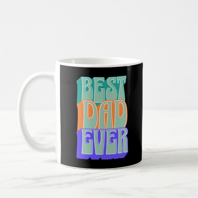 Mug Meilleur papa jamais | Photo personnalisée (Gauche)