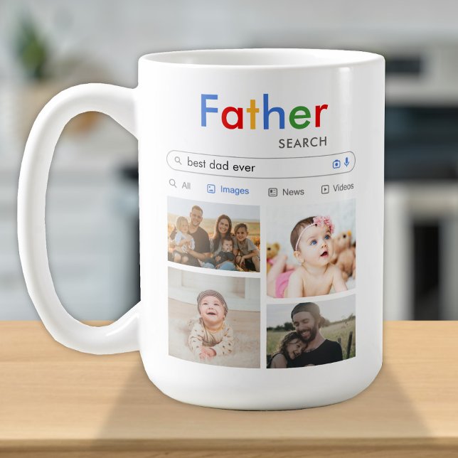 Mug Meilleur Papa Jamais Rechercher Bébé Enfants Cute  (Créateur téléchargé)