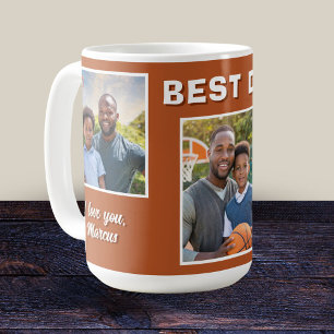 Mug Meilleur Papa Moderne 3 Collage de Photos Père