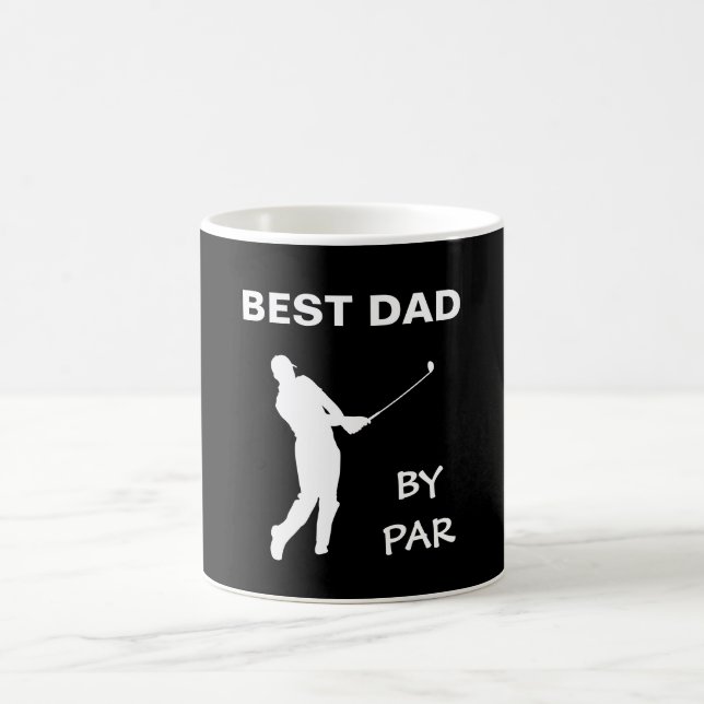 Mug Meilleur papa Par Par Par Golf Daddy Golfer Pun Fê (Centre)