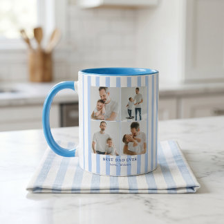 Mug Meilleur Papa Personnalisé Photo | Sur mesure