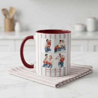 Mug Meilleur Papa Personnalisé Photo | Sur mesure