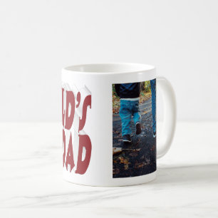 Mug Meilleur papa photo bordeaux 3d texte