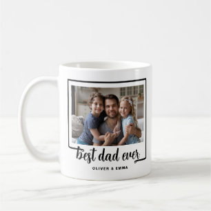 Mug Meilleur Papa Photo Moderne 