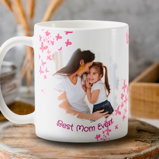 Mug Meilleur Papillon Personnalisé Pour Maman (Créateur téléchargé)