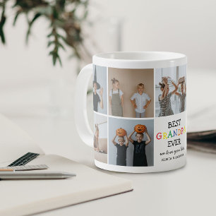 Mug Meilleur Papy Ever   Mémoire de Collage de Photos