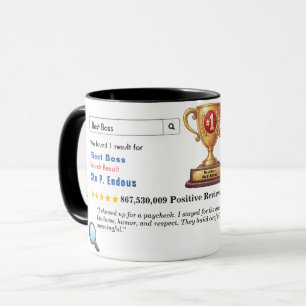 Mug Meilleur patron personnalisé drôle