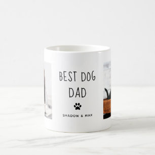 Mug Meilleur père de chien Texte manuscrit de deux p