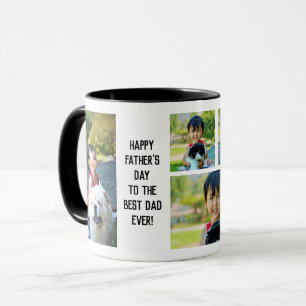 Mug Meilleur père de Fête des pères 5 Collage photo