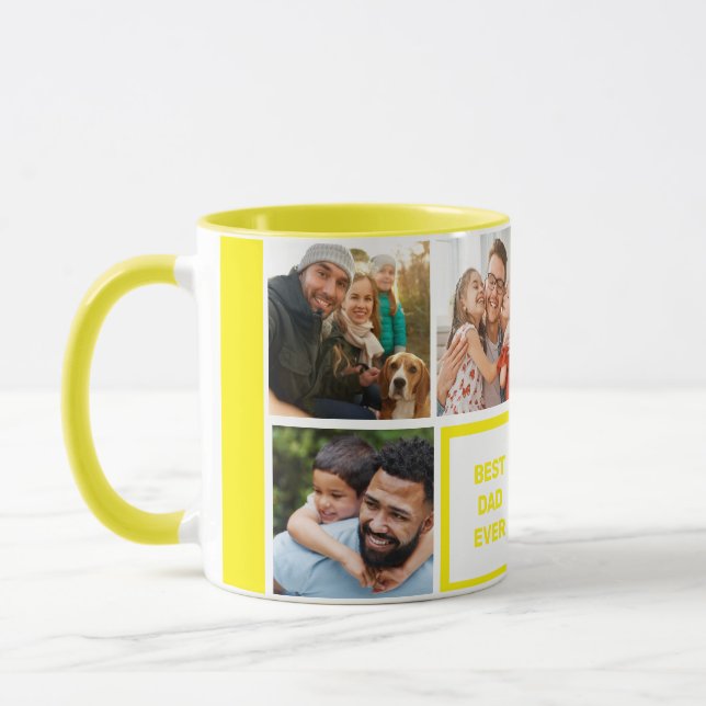 Mug Meilleur Père Jamais - Photo Fête des pères modern (Gauche)