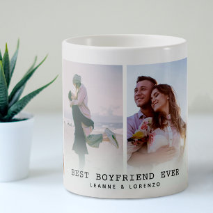 Mug Meilleur Petit Ami Ever Collage Photo Moderne 4