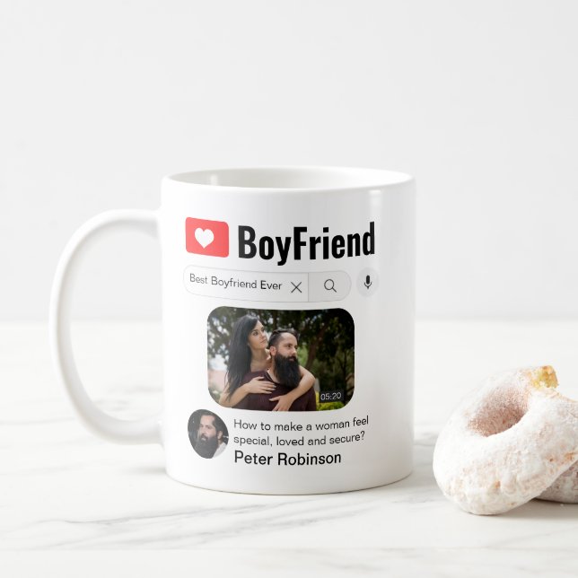 Mug Meilleur Petit Amis Jamais Drôle Résultats De Rech (Avec donut)