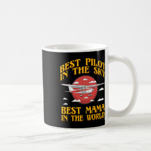 Mug Meilleur Pilote Dans Le Ciel Meilleure Maman Au Mo