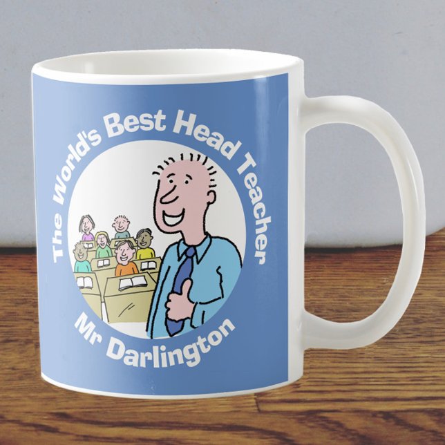Mug Meilleur professeur de chef masculin au monde (Créateur téléchargé)