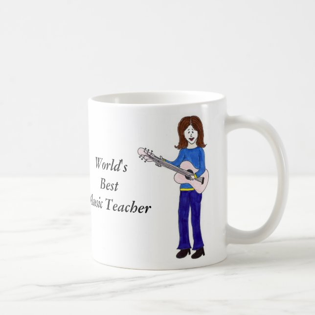 Mug Meilleur professeur de musique du monde (Droite)
