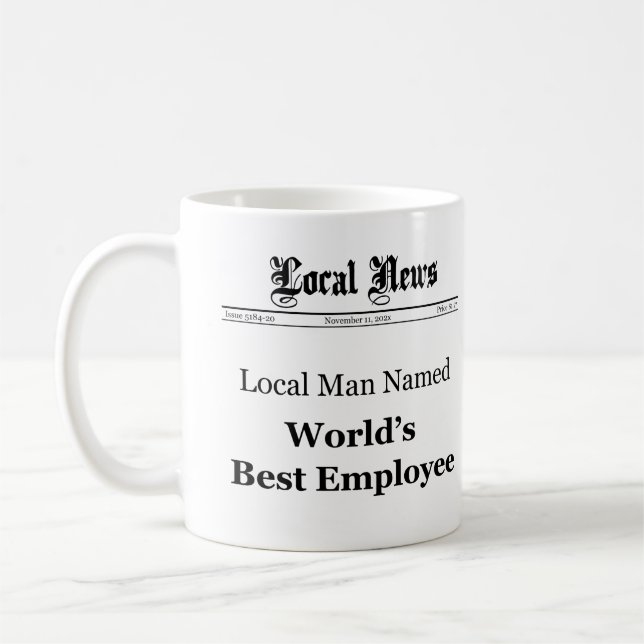 Mug Meilleur Salaire Classique (Hommes) (Gauche)
