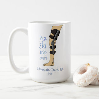 Mug Meilleur Ski Trip Ever Drôle bracelet genou