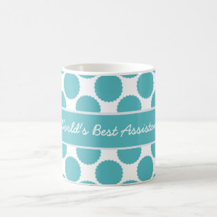 Mug Meilleur Teal auxiliaire et le blanc du monde