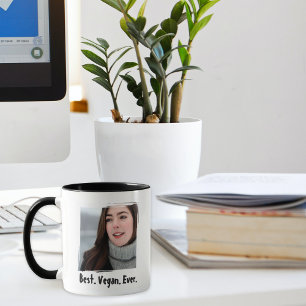 Mug Meilleur Vegan Jamais, Photo personnalisée