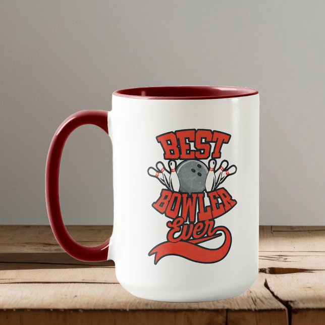 Mug Meilleur Ventilateur De Bowler Ever (Best Bowler Ever Bowling Novelty Coffee Mug)