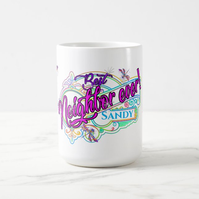Mug Meilleur Voisin Jamais ! Coupe-café cadeau Personn (Centre)