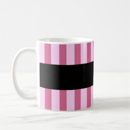 Mug Meilleur VOISIN Jour PINK Stripes Nom personnalisé