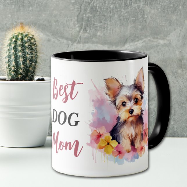 Mug Meilleur Yorkshire Terrier Chien Maman (Créateur téléchargé)