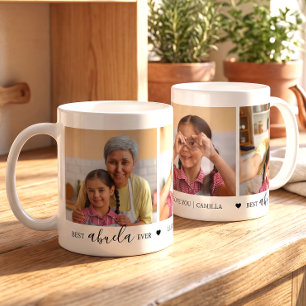 Mug Meilleure Abuela Personnalisée Collage de Photos