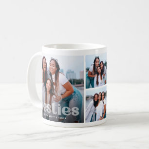 Mug Meilleure amie Typographie tendance 4 Photo souven