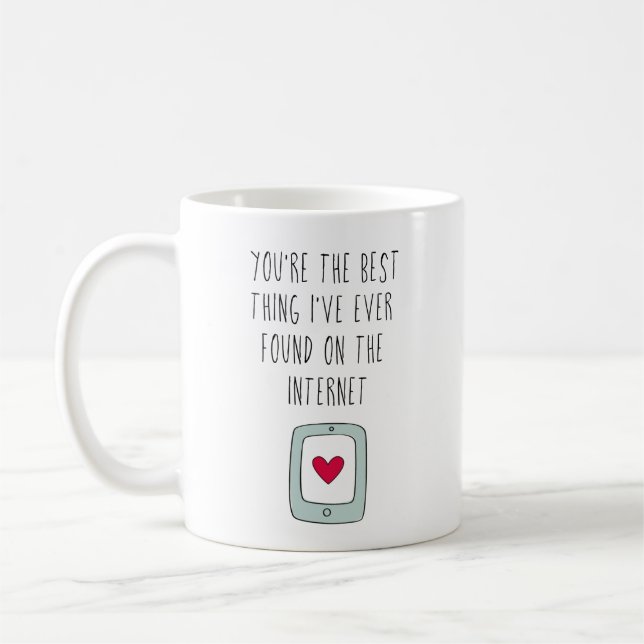 Mug Meilleure chose sur Internet | Rencontres en ligne (Gauche)