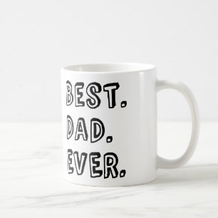 Mug Meilleure conception de texte pour papa